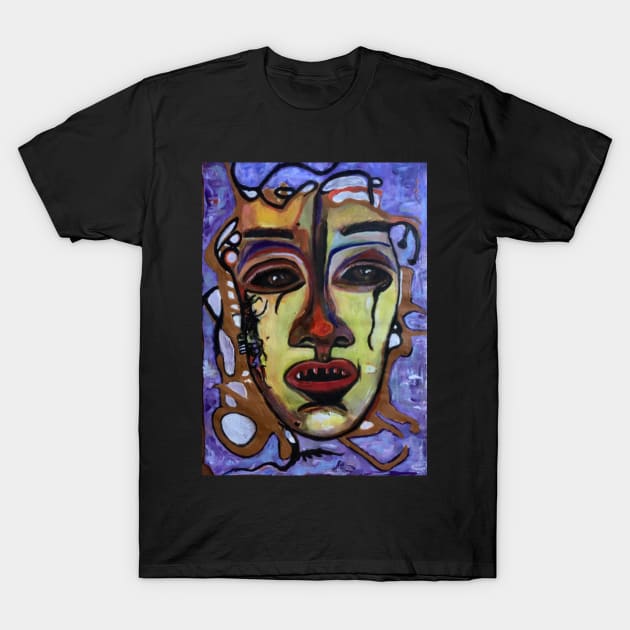 Life's Manifestation of Yellowman, abstract portrait T-Shirt by DeniseMorgan